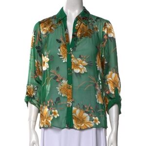 Alice + Olivia Eloise Roll-Cuff Blouse - Size S (New Without Tags)